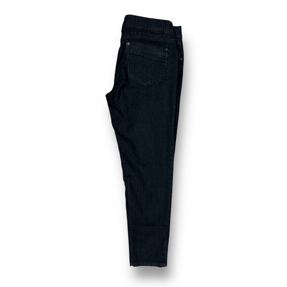 Democracy Black Ab Technology Skinny Jeans Stretch Sculpting Fit Mid Rise Sz 12 - Picture 3 of 10